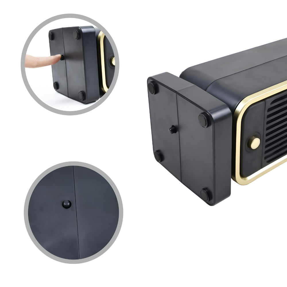 Ceramic Fan Heater 500W Compact Quiet Energy Efficient Portable