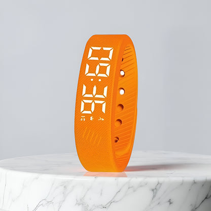 Sport Uhr LED Digital Silikon Armband Wasserdicht Leicht Damen Herren