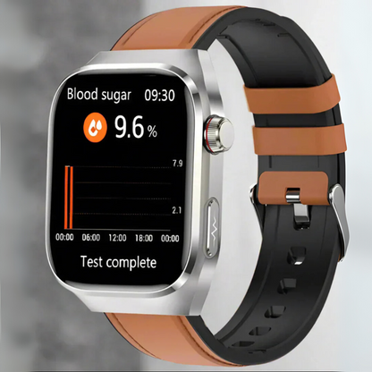 Smartwatch Schwarz Metall EKG Herzfrequenz Monitor