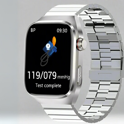 Smartwatch Schwarz Metall EKG Herzfrequenz Monitor