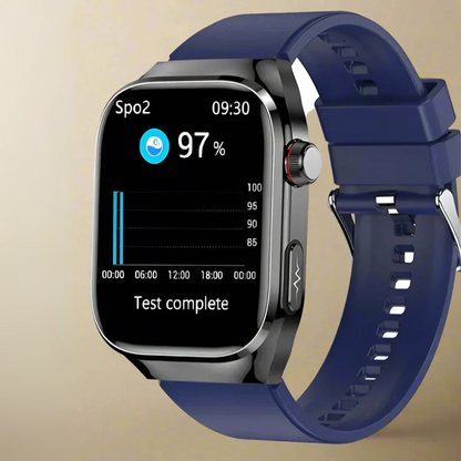 Smartwatch Schwarz Metall EKG Herzfrequenz Monitor