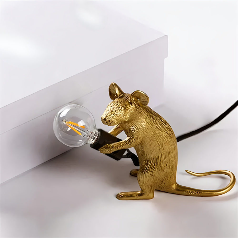 Dekorative Harz Tischlampe Tierfigur