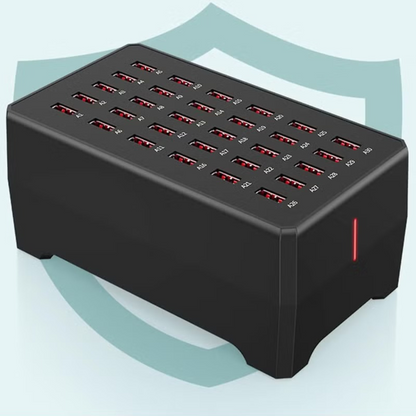 USB Ladestation Mehrfach Ladegerät 30 Ports