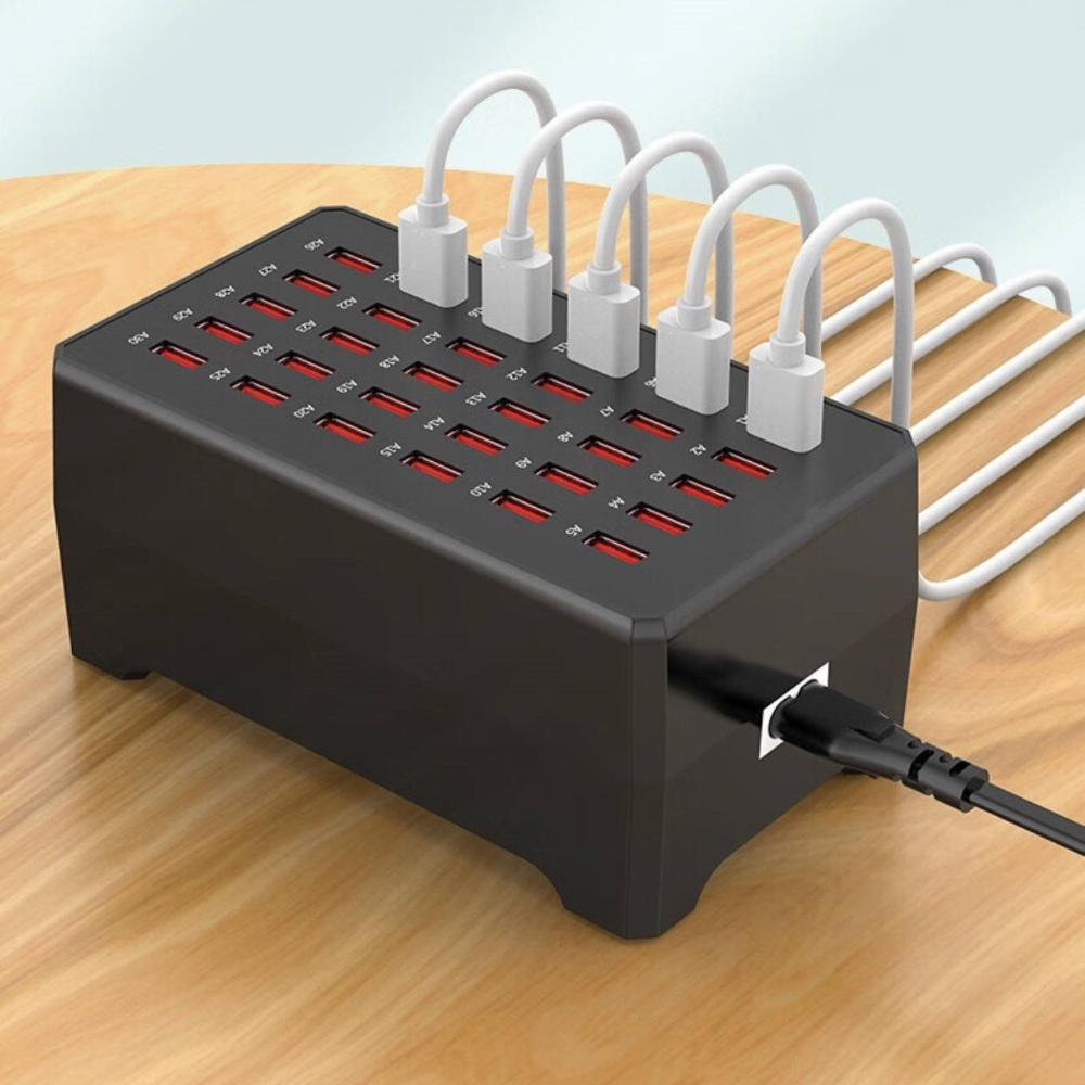 USB Ladestation Mehrfach Ladegerät 30 Ports