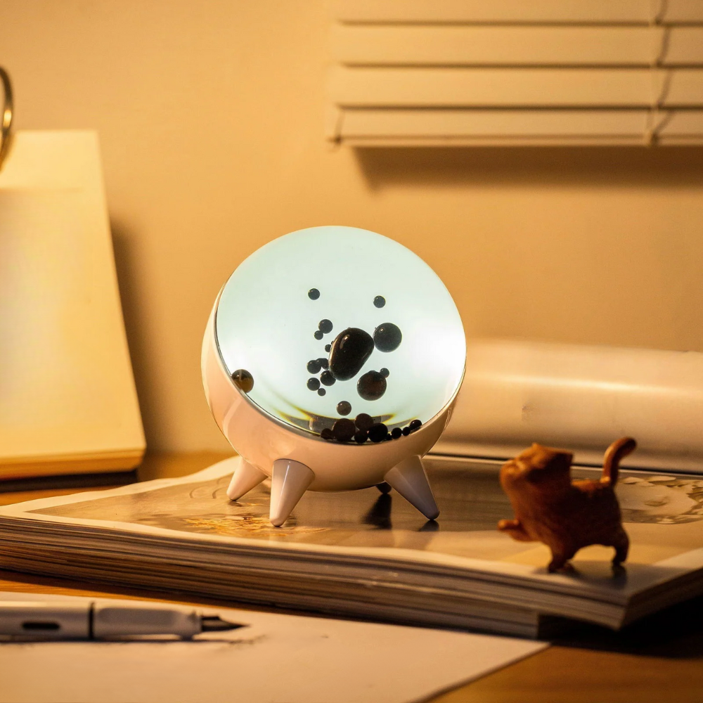 LED Tischlampe Magnetisch Ferrofluid Effekt