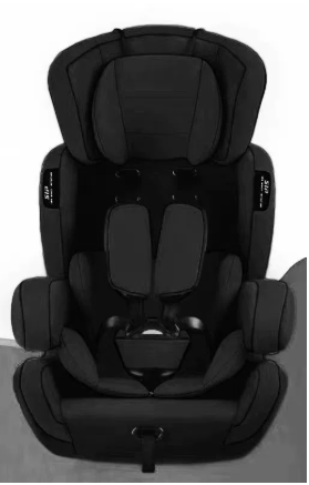 Auto Kindersitz verstellbar Reha mit 5-Punkt-Gurt Schwarz