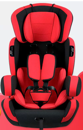 Auto Kindersitz verstellbar Reha mit 5-Punkt-Gurt Schwarz