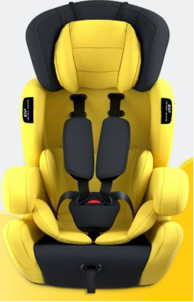 Auto Kindersitz verstellbar Reha mit 5-Punkt-Gurt Schwarz