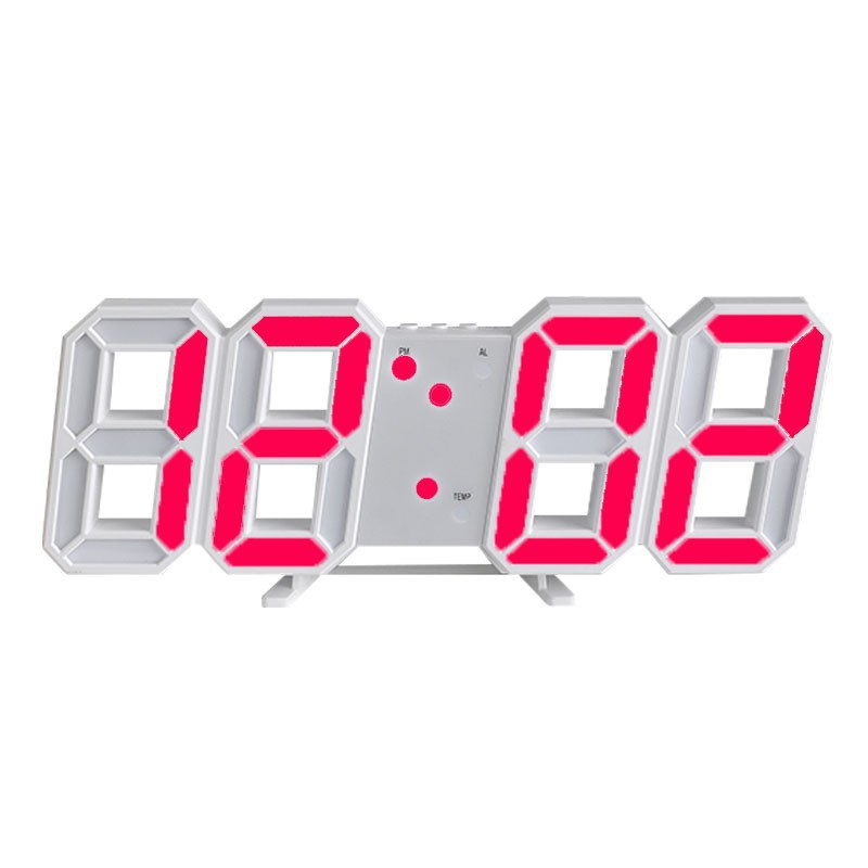 LED Digitale Wanduhr Modernes 3D Design