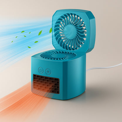 Mini Heizlüfter Ventilator Tragbar Schnellheizend Energieeffizient