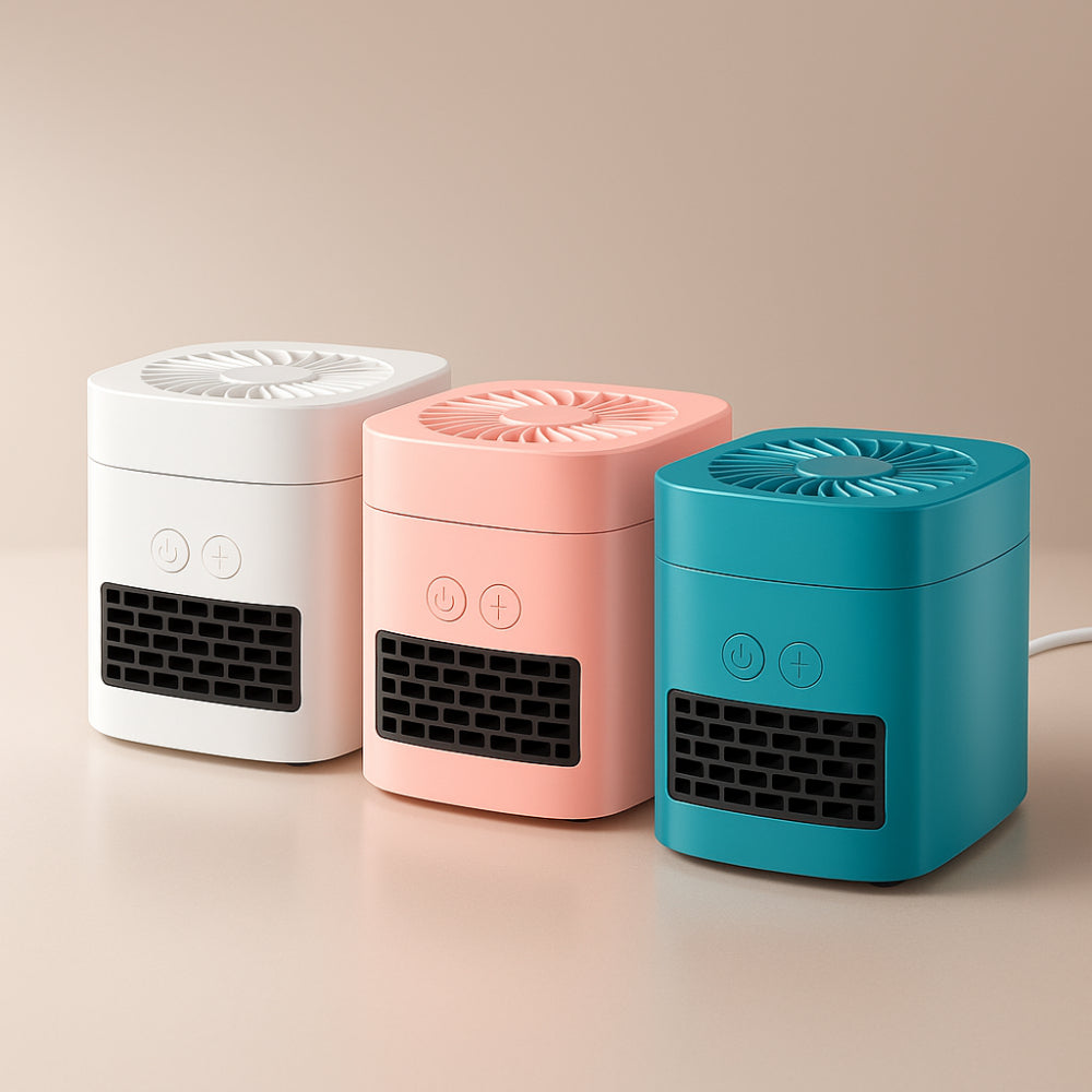 Mini Heizlüfter Ventilator Tragbar Schnellheizend Energieeffizient
