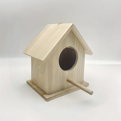 Vogelhaus aus Naturholz Hängendes Nistkasten Design