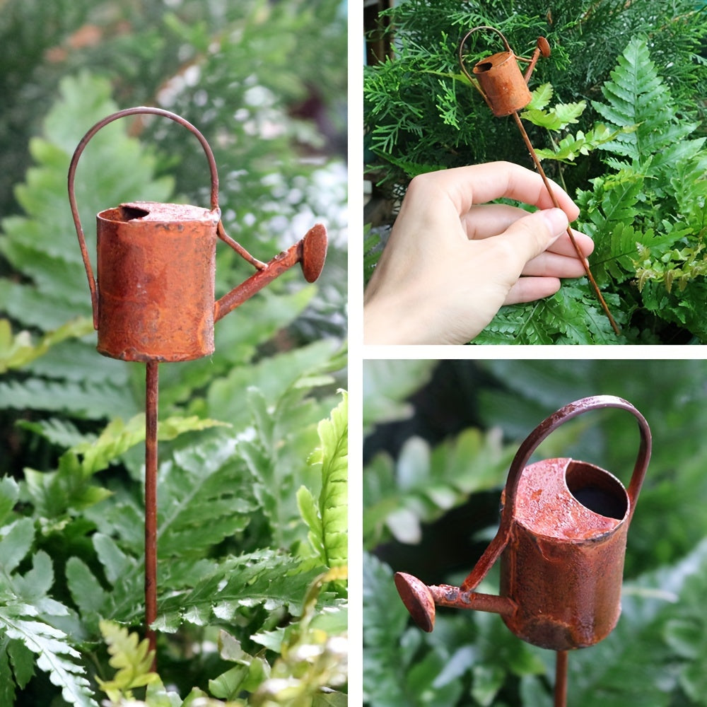 Rustikales Eisen Vogelhaus Miniatur Gartendeko