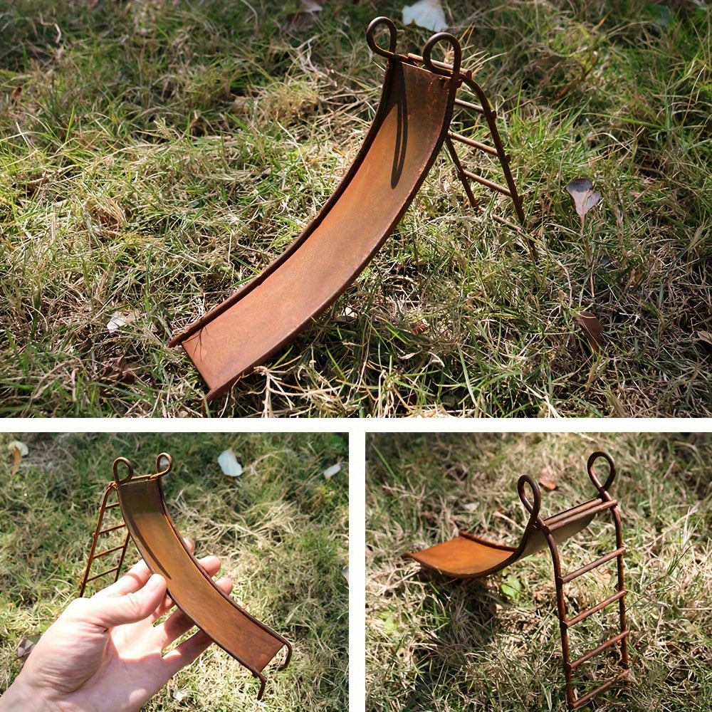 Rustikales Eisen Vogelhaus Miniatur Gartendeko