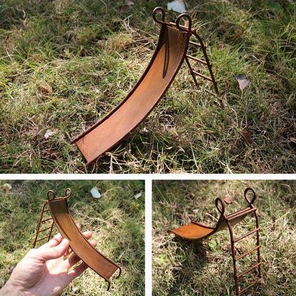 Rustikales Eisen Vogelhaus Miniatur Gartendeko