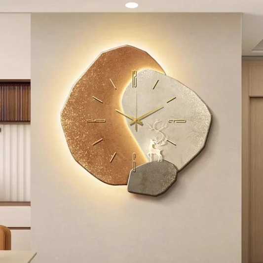Wanduhr LED Beleuchtung Modern Kunstharz Design