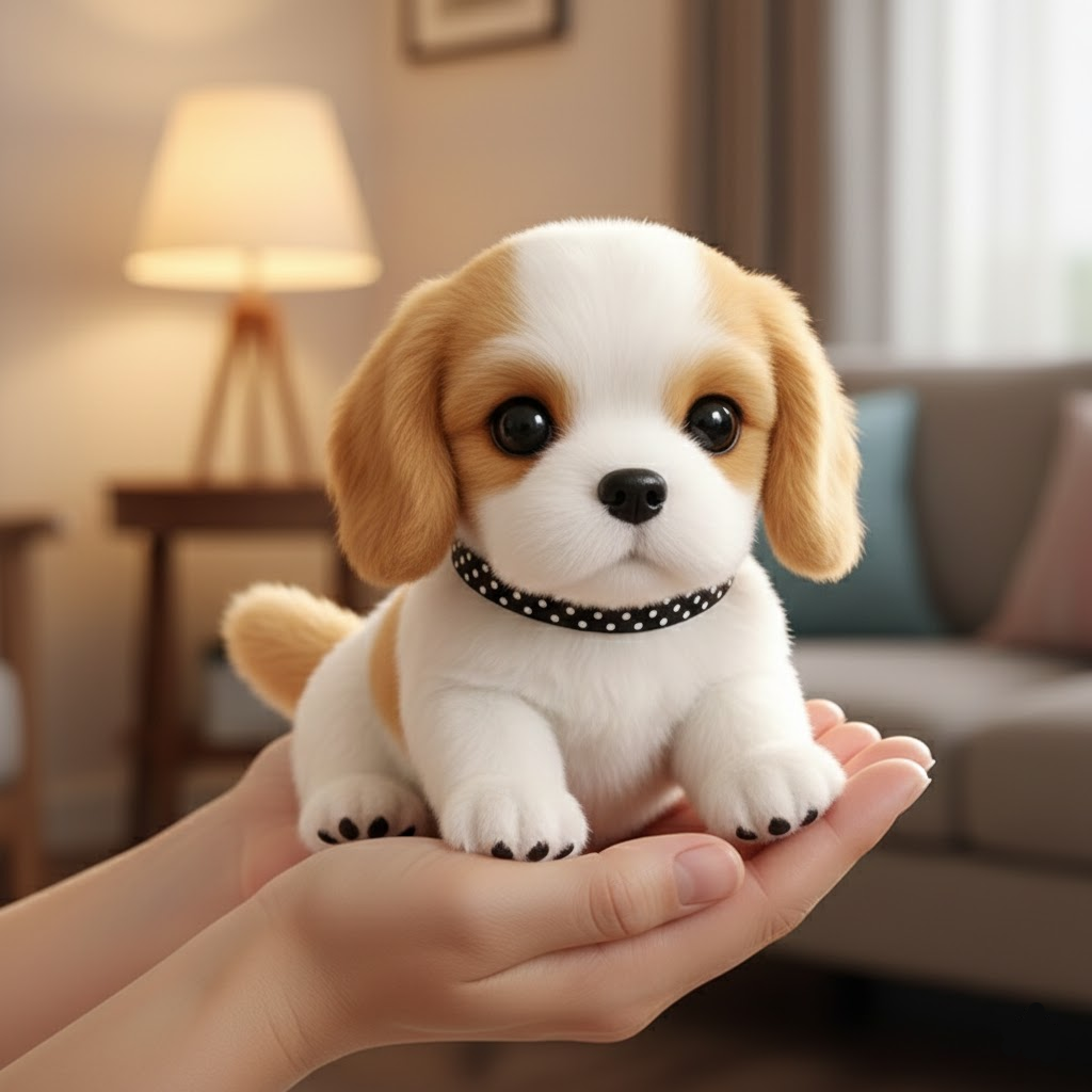 Interactive Toy Dog Realistic Motion Plush Pet Companion
