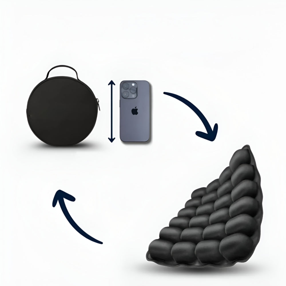 Travel Inflatable Seat Cushion Ergonomic Air Pad Comfort