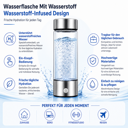 Wasserflasche Mit Wasserstoff Mit Antioxidantien