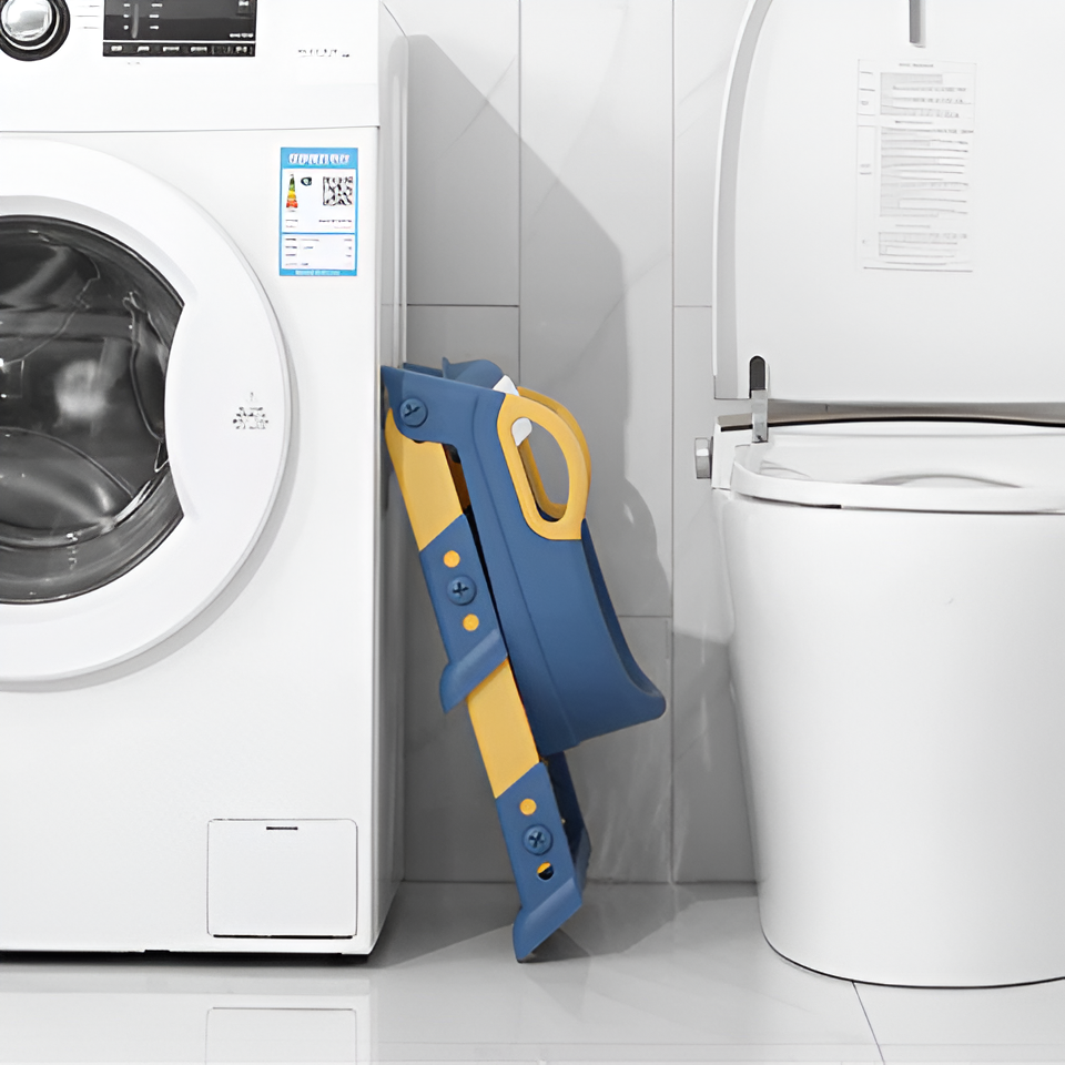 Children's toilet seat with ladder plastic