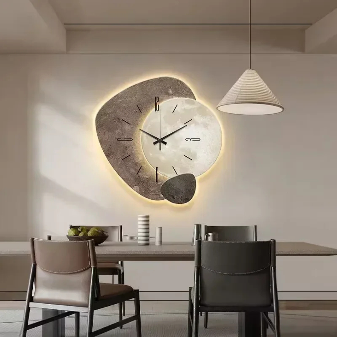 Wanduhr LED Beleuchtung Modern Kunstharz Design