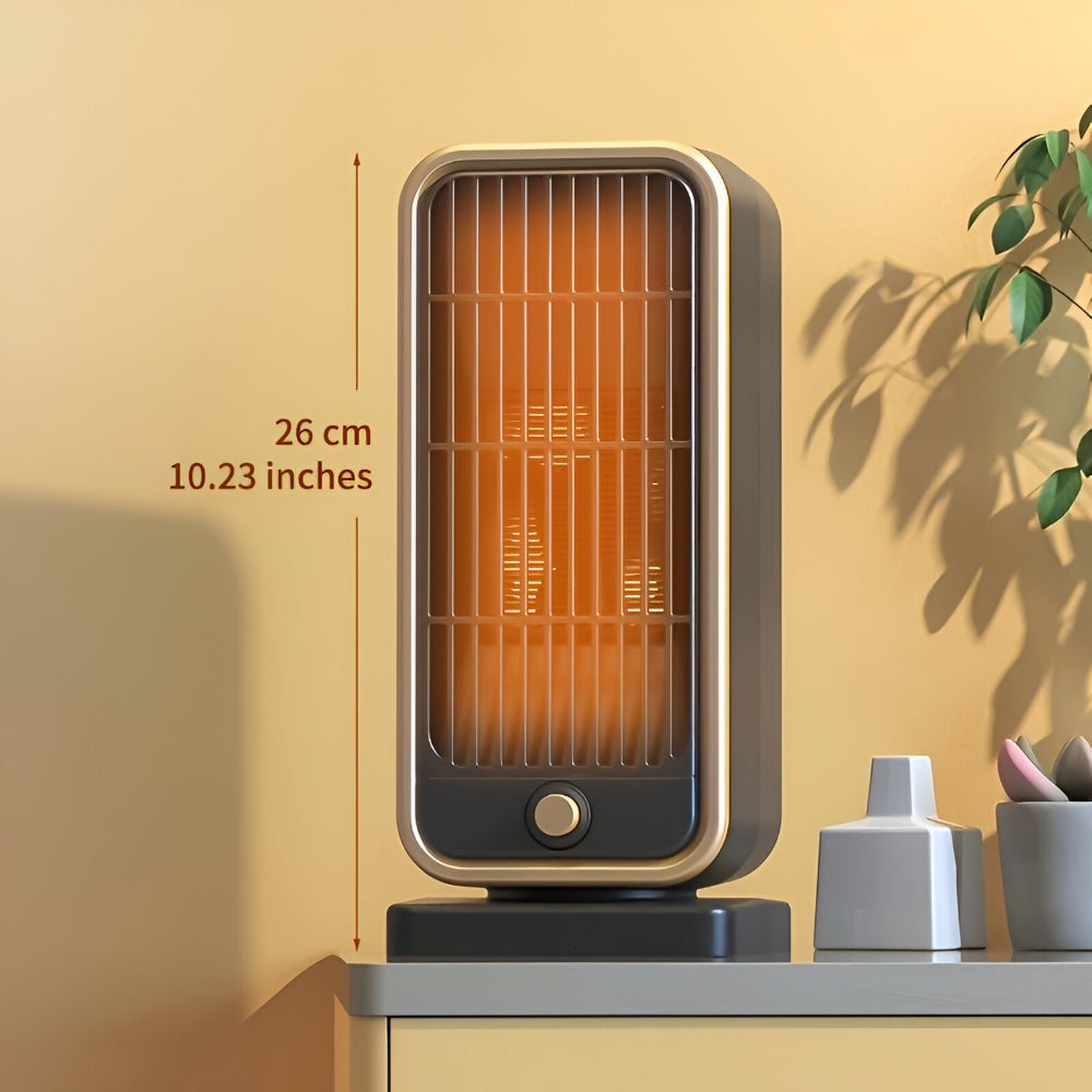 Ceramic Fan Heater 500W Compact Quiet Energy Efficient Portable