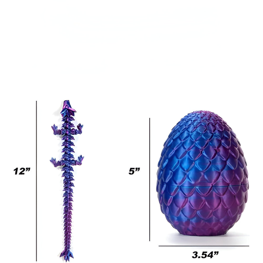 Deko Figur Kristall Drache mit Ei