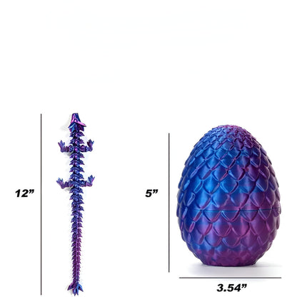 Deko Figur Kristall Drache mit Ei