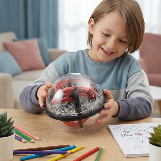 3D Ball Maze Toy Puzzle Patience Game Ball Labyrinth
