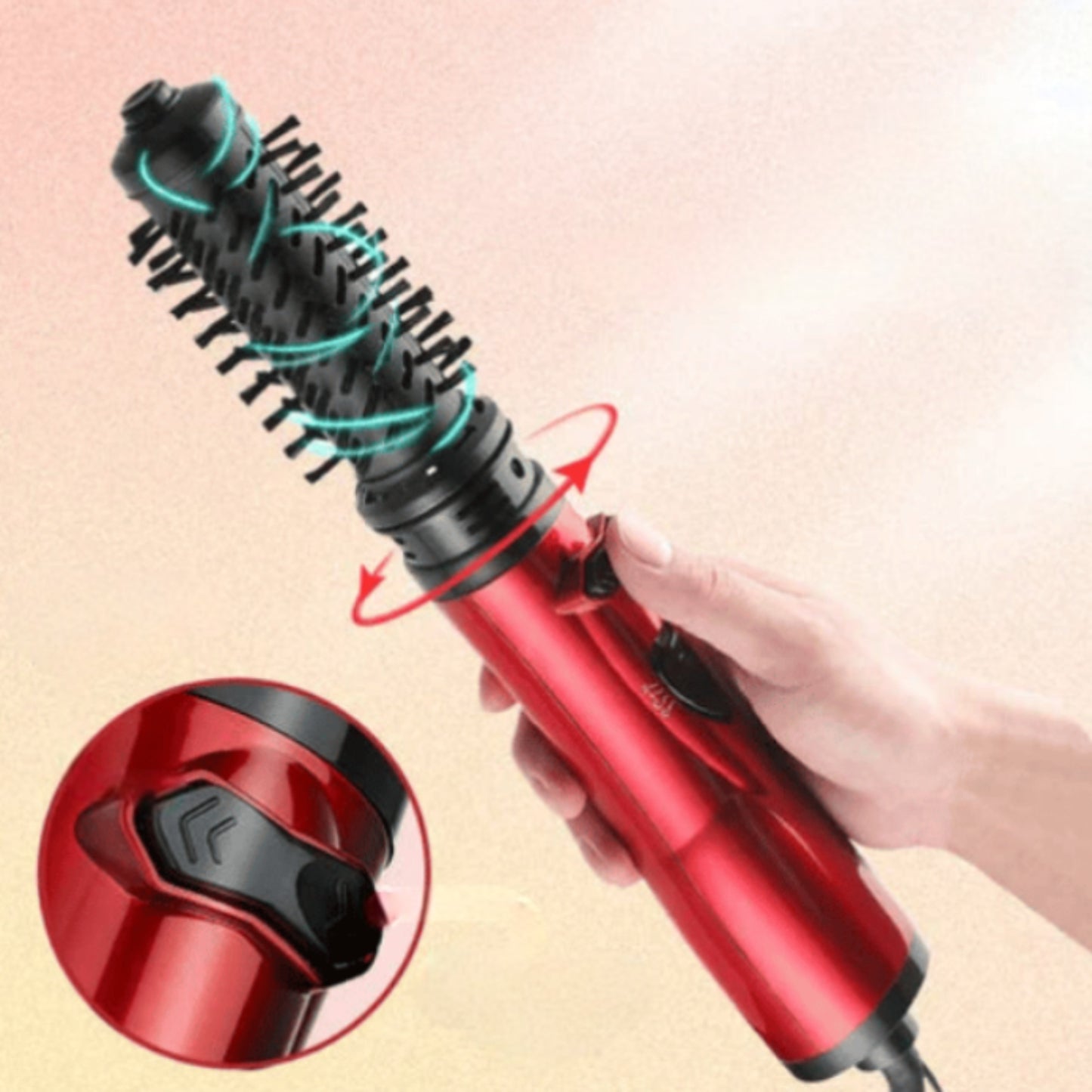 Warmluftbürste Rotierend Keramik Haartrockner