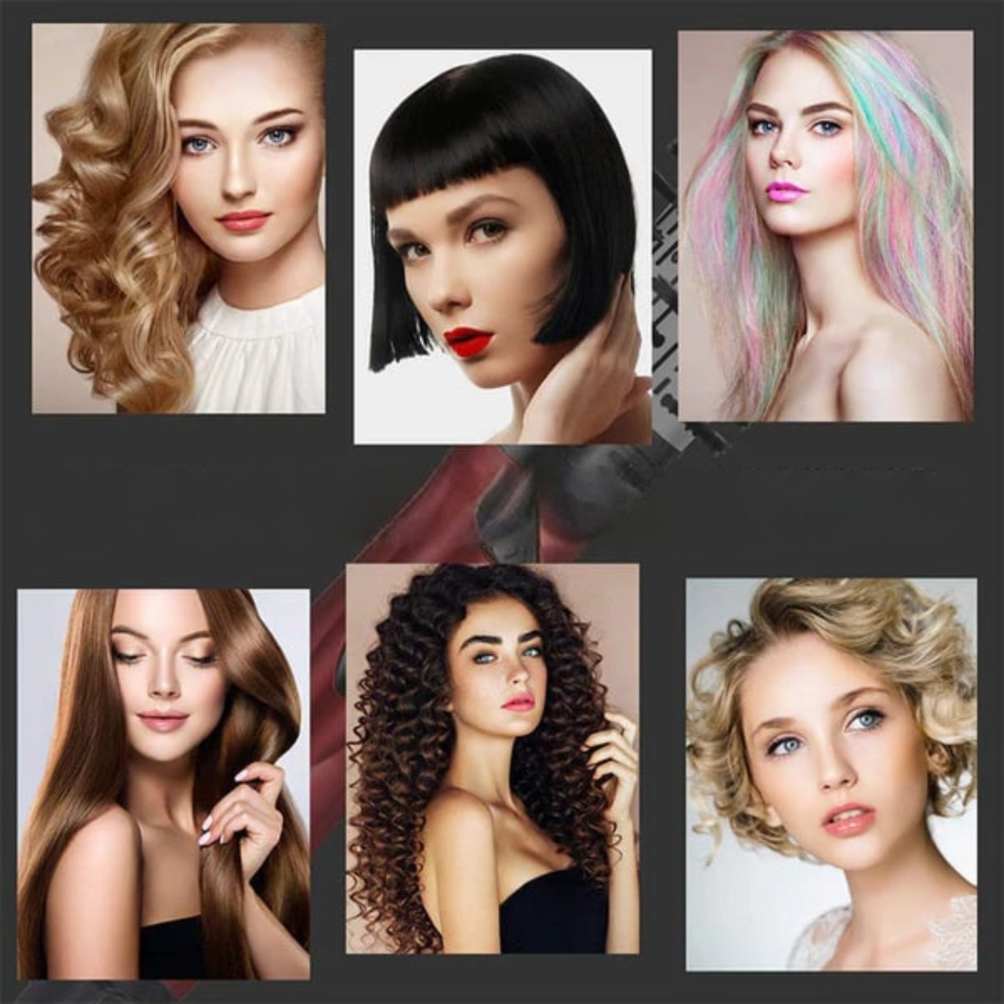 Warmluftbürste Rotierend Keramik Haartrockner