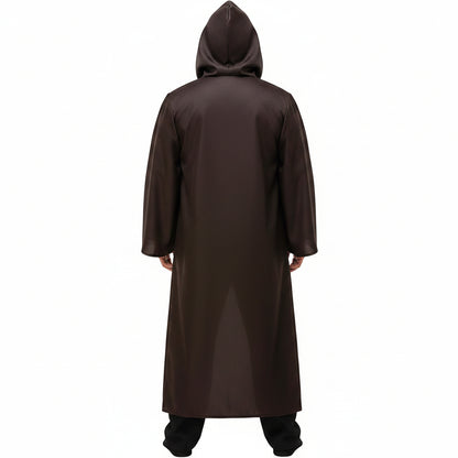 Halloween Kostüme Herren Tunika Kapuzenrobe Komplettset