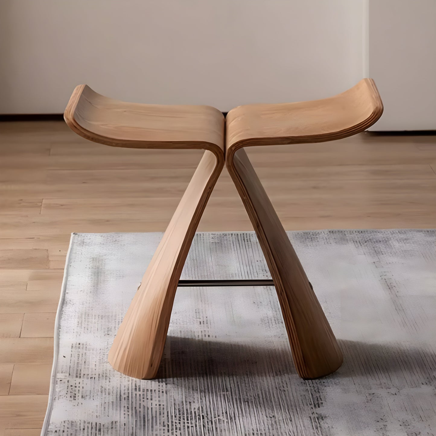 Tabouret en bois minimaliste design scandinave japonais