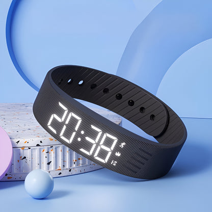 Sport Uhr LED Digital Silikon Armband Wasserdicht Leicht Damen Herren