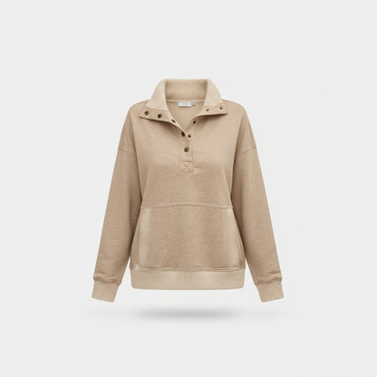 Maglione Donna Scollo a V Felpa Casual Quotidiano