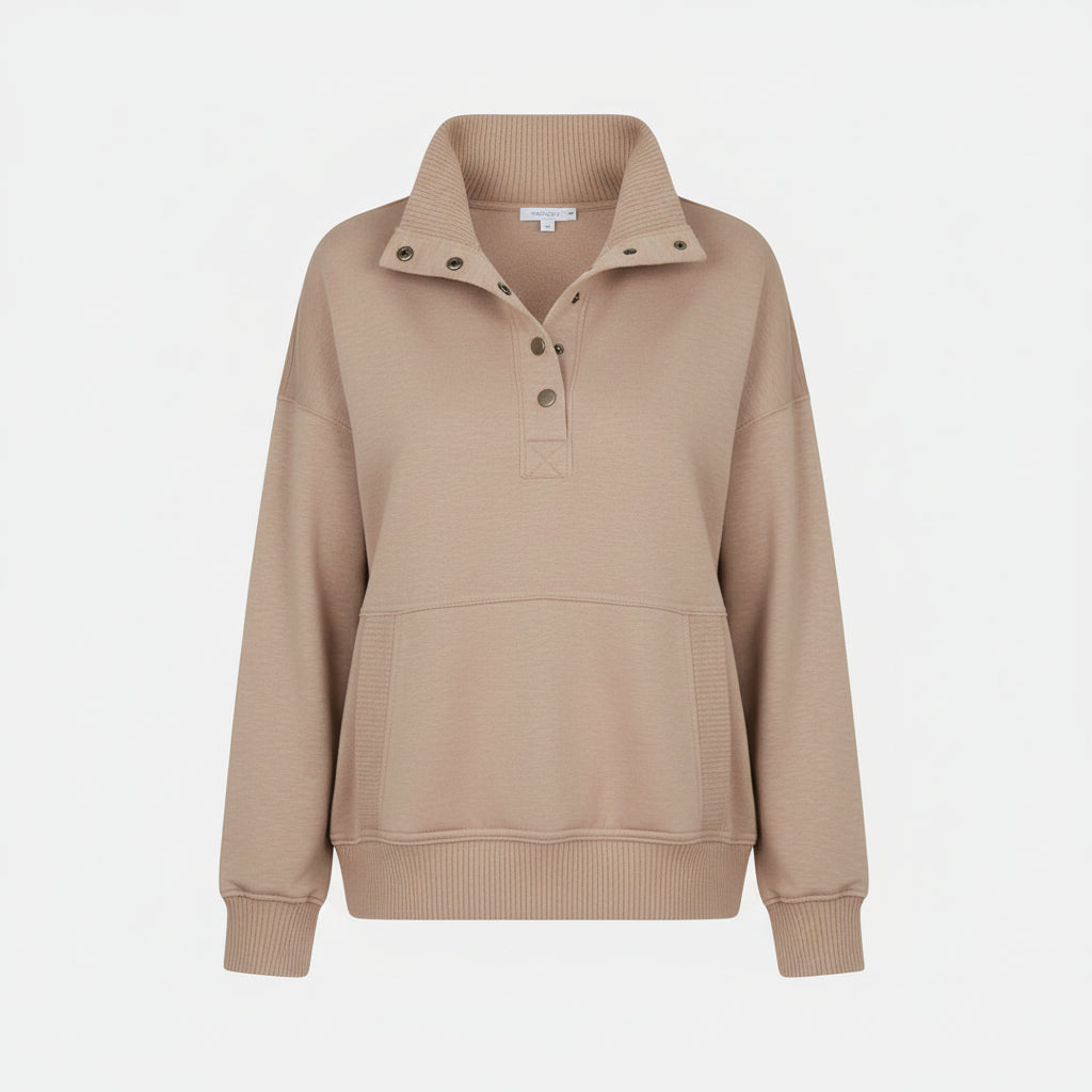 Maglione Donna Scollo a V Felpa Casual Quotidiano
