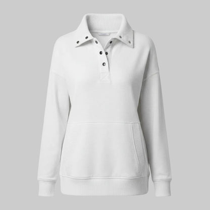 Maglione Donna Scollo a V Felpa Casual Quotidiano