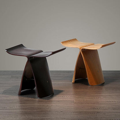 Tabouret en bois minimaliste design scandinave japonais