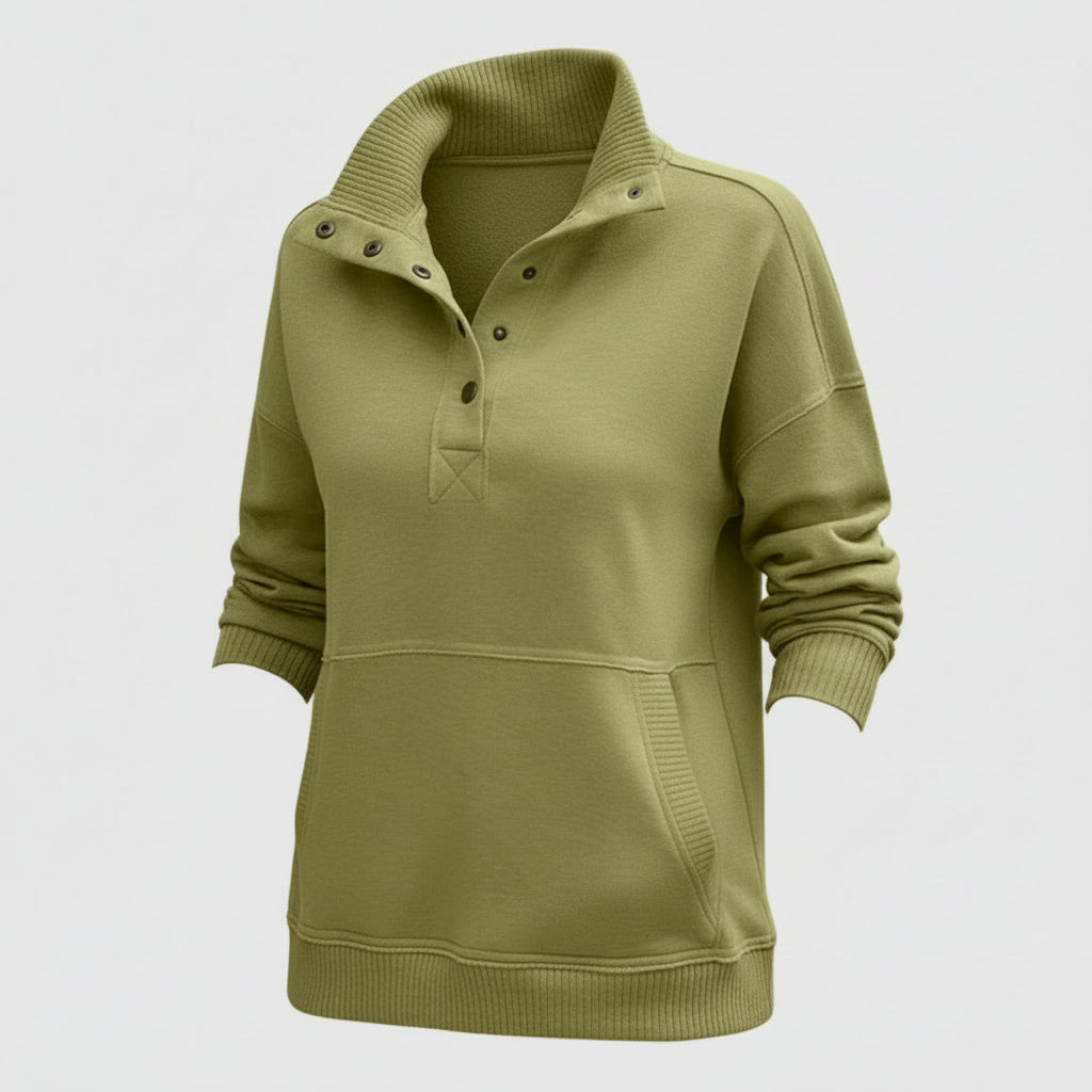 Maglione Donna Scollo a V Felpa Casual Quotidiano