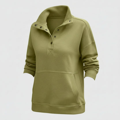 Maglione Donna Scollo a V Felpa Casual Quotidiano