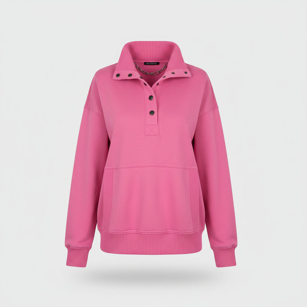 Maglione Donna Scollo a V Felpa Casual Quotidiano