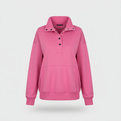Maglione Donna Scollo a V Felpa Casual Quotidiano