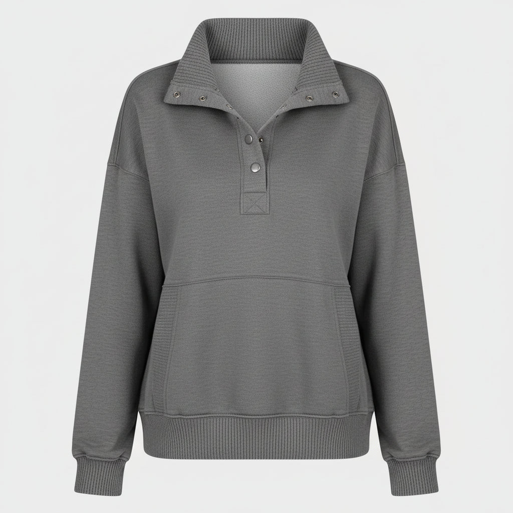Maglione Donna Scollo a V Felpa Casual Quotidiano