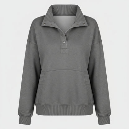 Maglione Donna Scollo a V Felpa Casual Quotidiano
