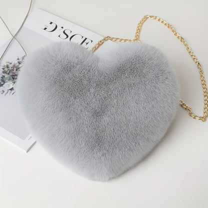 Sac bandoulière en forme de cœur Matériau synthétique Accessoire stylé de jour