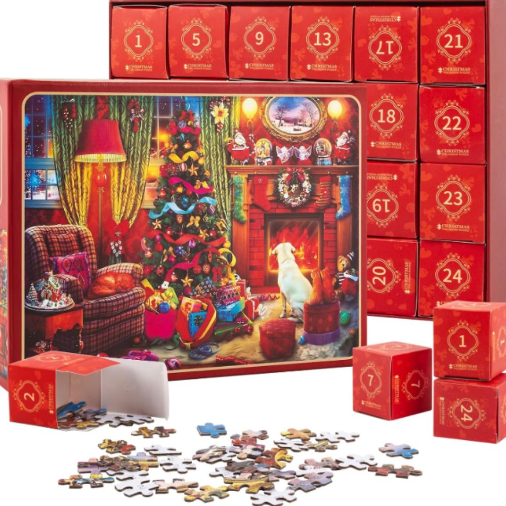Advent Calendar Weihnachts Puzzle Set Familien Adventskalender