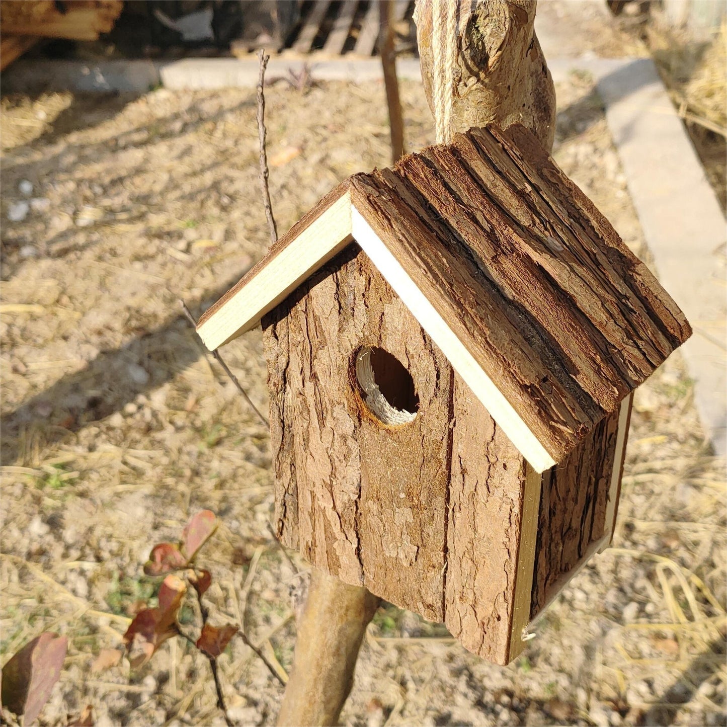 Vogelhaus Rustikales Holz Nistkasten Outdoor