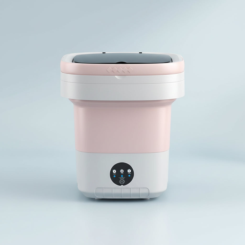 Mini lavatrice pieghevole compatta per piccoli carichi di biancheria