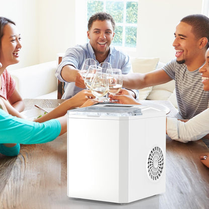 Eiswürfelmaschine Kompakt Schwarz für Küche & Büro