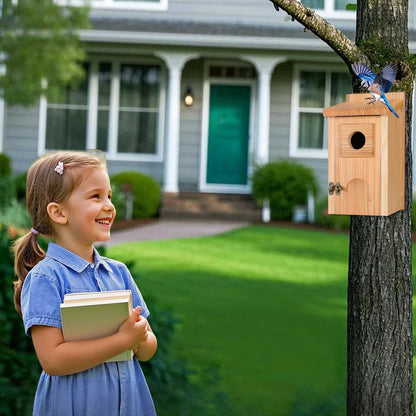 Vogelhaus Holz Wetterfest Nistkasten Außen